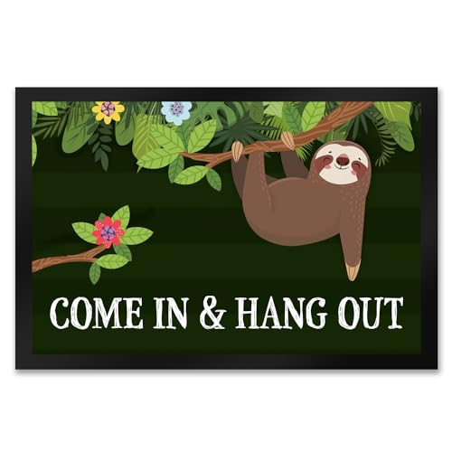 trendaffe - Come in & Hang Out Fußmatte XXL mit Faultier Motiv von trendaffe