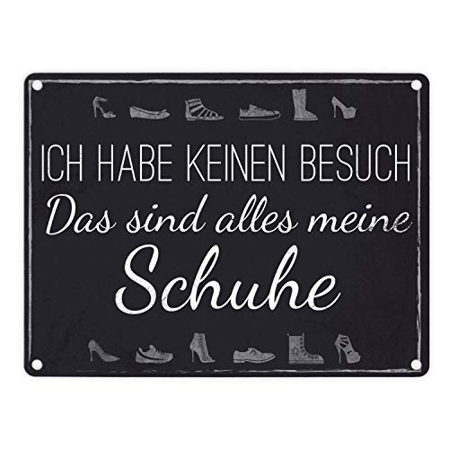 trendaffe - Das Alles Meine Schuhe Metallschild in 15x20 cm von trendaffe -