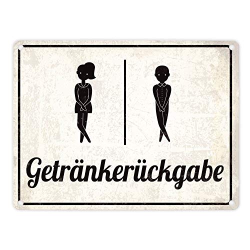 trendaffe - Das Getränkerückgabe Blechschild in 15x20 cm von trendaffe -