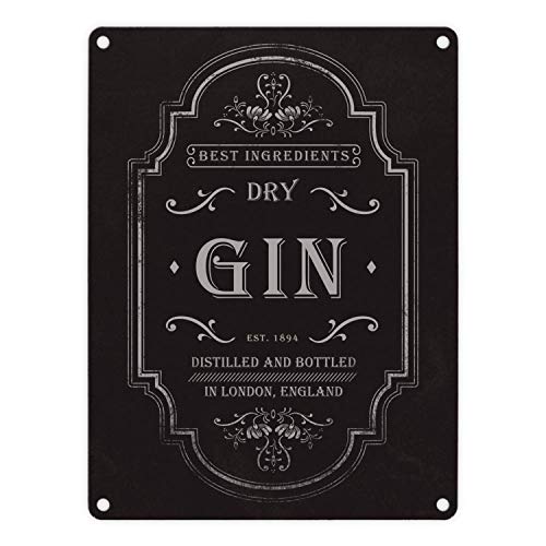 trendaffe - Das Gin Logo Metallschild in 15x20 cm von trendaffe -