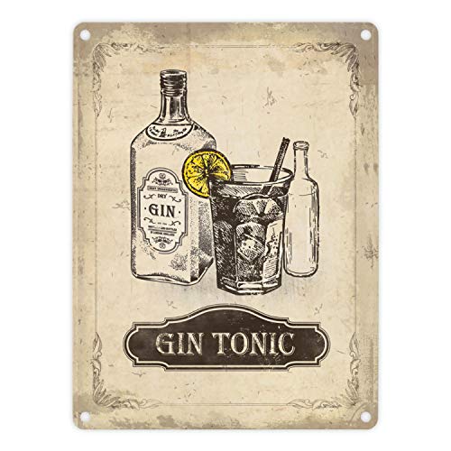 trendaffe - Das Gin Tonic Blechschild in 15x20 cm von trendaffe