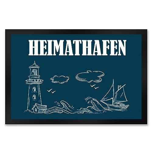 trendaffe - Heimathafen Fußmatte XXL mit Hafen Motiv trendaffe - Heimathafen Fußmatte XXL mit Hafen Motiv von trendaffe