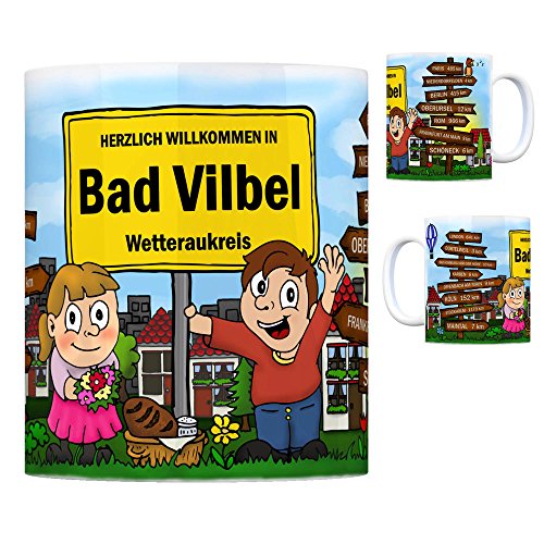 trendaffe Herzlich Willkommen in Bad Vilbel Kaffeebecher von trendaffe