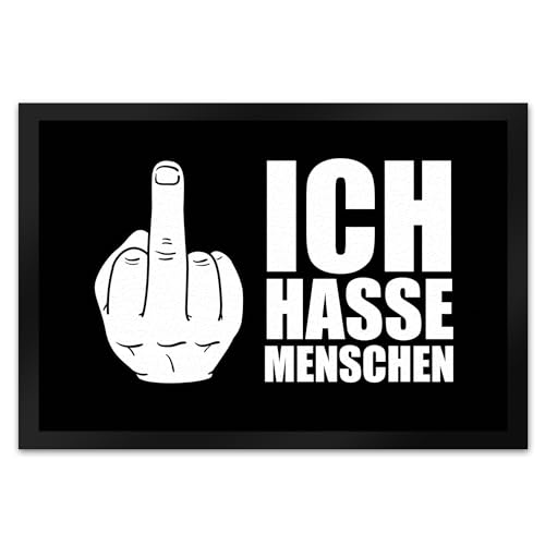 trendaffe - Ich Hasse Menschen Fußmatte XL mit Mittelfinger Motiv trendaffe - Ich Hasse Menschen Fußmatte XL mit Mittelfinger Motiv von trendaffe