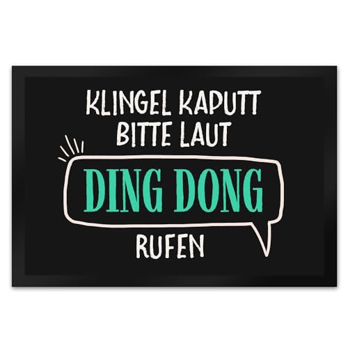 trendaffe - Klingel kaputt Bitte laut Ding Dong rufen Fußmatte XL mit Motiv trendaffe - Klingel kaputt Bitte laut Ding Dong rufen Fußmatte XL mit Motiv von trendaffe