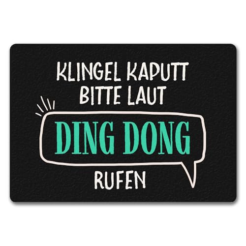 trendaffe Klingel kaputt Bitte laut Ding Dong rufen Fußmatte randlos mit Motiv trendaffe Klingel kaputt Bitte laut Ding Dong rufen Fußmatte randlos mit Motiv von trendaffe