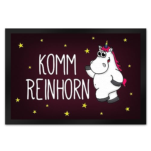 trendaffe - Komm Reinhorn Fußmatte XL mit Einhorn Motiv von trendaffe -