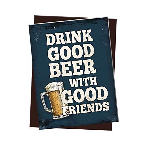 trendaffe - Kühlschrankmagnet mit Bier Motiv und Spruch: Drink Good Beer with Good Friends trendaffe - Kühlschrankmagnet mit Bier Motiv und Spruch: Drink Good Beer with Good Friends von trendaffe