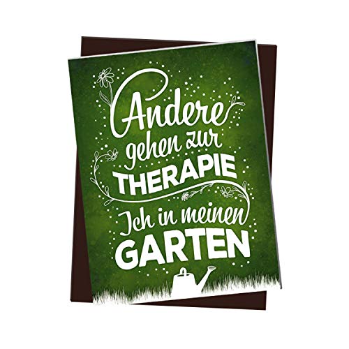 trendaffe - Kühlschrankmagnet mit Spruch: Andere gehen zur Therapie ich in Meinen Garten von trendaffe