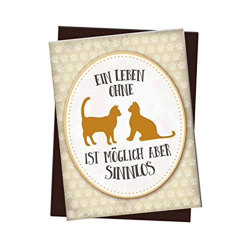 trendaffe - Kühlschrankmagnet mit Spruch: EIN Leben ohne Katzen ist möglich Aber sinnlos trendaffe - Kühlschrankmagnet mit Spruch: EIN Leben ohne Katzen ist möglich Aber sinnlos von trendaffe