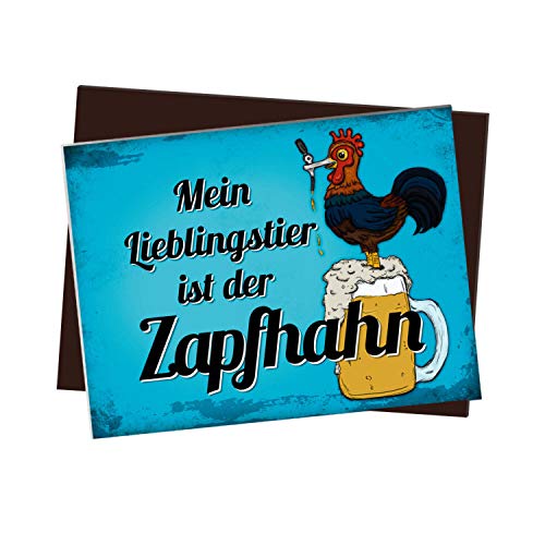 trendaffe - Kühlschrankmagnet mit Spruch: Mein Lieblingstier ist der Zapfhahn von trendaffe