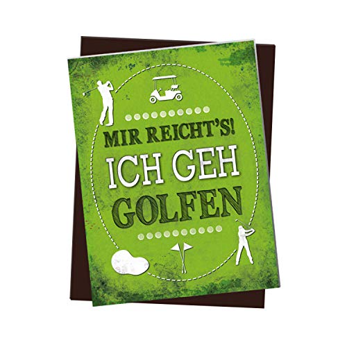 trendaffe - Kühlschrankmagnet mit Spruch: Mir reicht's! Ich GEH golfen von trendaffe