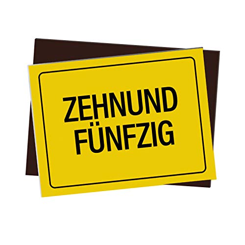 trendaffe - Kühlschrankmagnet mit Spruch: Zehnundfünfzig von trendaffe