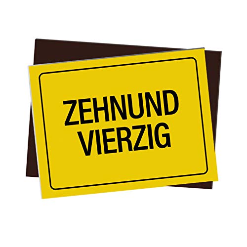trendaffe - Kühlschrankmagnet mit Spruch: Zehnundvierzig von trendaffe