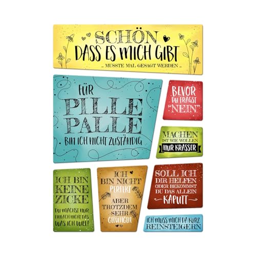 trendaffe - Kühlschrankmagnete 8er Set - Sprüche über Sich selbst - Ego Ich Spruch Leben trendaffe - Kühlschrankmagnete 8er Set - Sprüche über Sich selbst - Ego Ich Spruch Leben von trendaffe