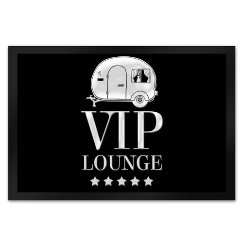 trendaffe - VIP-Lounge Fußmatte XL mit Wohnwagen Motiv von trendaffe