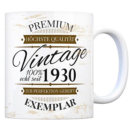 trendaffe - Vintage Tasse seit 1930 - Premium Exemplar - Zur Perfektion gereift - von trendaffe