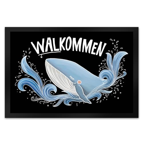 trendaffe Walkommen Fußmatte XL mit Wal Motiv trendaffe Walkommen Fußmatte XL mit Wal Motiv von trendaffe