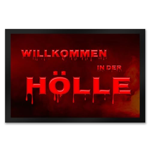 trendaffe Willkommen in der Hölle Fußmatte trendaffe Willkommen in der Hölle Fußmatte von trendaffe