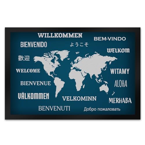 trendaffe - Willkommen in verschiedenen Sprachen Fußmatte XL mit Motiv trendaffe - Willkommen in verschiedenen Sprachen Fußmatte XL mit Motiv von trendaffe