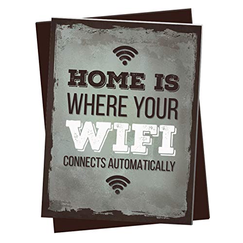 trendaffe - XL Kühlschrankmagnet mit Spruch: Home is Where Your WiFi Connects Automatically trendaffe - XL Kühlschrankmagnet mit Spruch: Home is Where Your WiFi Connects Automatically von trendaffe