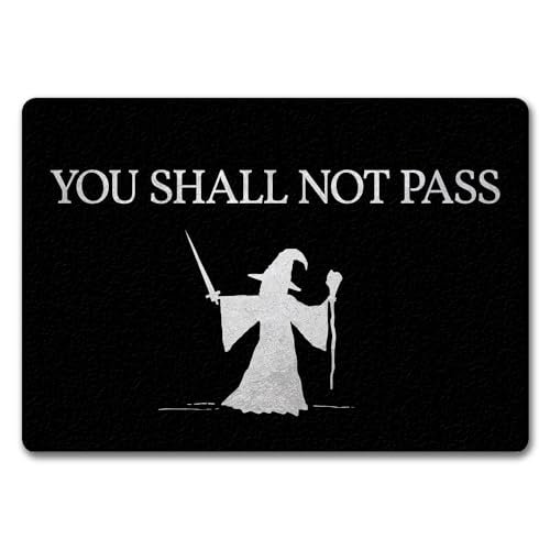 trendaffe You shall not pass Fußmatte randlos mit Zauberer Motiv von trendaffe