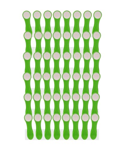 48 Wäscheklammern Wäscheclips mit Edelstahlfedern und Soft Grip Grün Weiß von trendfinding