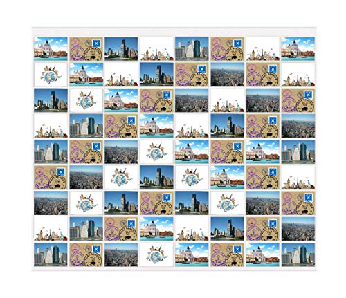 trendfinding® Fotovorhang 10x15cm Hoch und Querformat Foto Bilder Postkarten Format Fotowand Fotogalerie Fototaschen Fotohalter Taschenvorhang Fotos (72 Fotos Querformat 10x15) von trendfinding