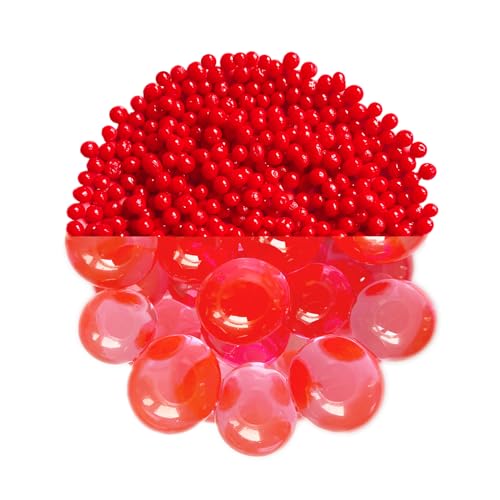 trendfinding 100 g wasserspeicherndes Deko Granulat Rot, Korngröße 6-8 mm, Dekoration für Blumen und Pflanzen, 10 Liter sehr ergiebig, vielseitig einsetzbar von trendfinding