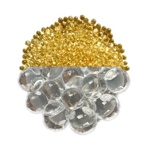 trendfinding 250 g wasserspeicherndes Deko Granulat Kristall, Korngröße 6-8 mm, Dekoration für Blumen und Pflanzen, sehr ergiebig, vielseitig einsetzbar von trendfinding
