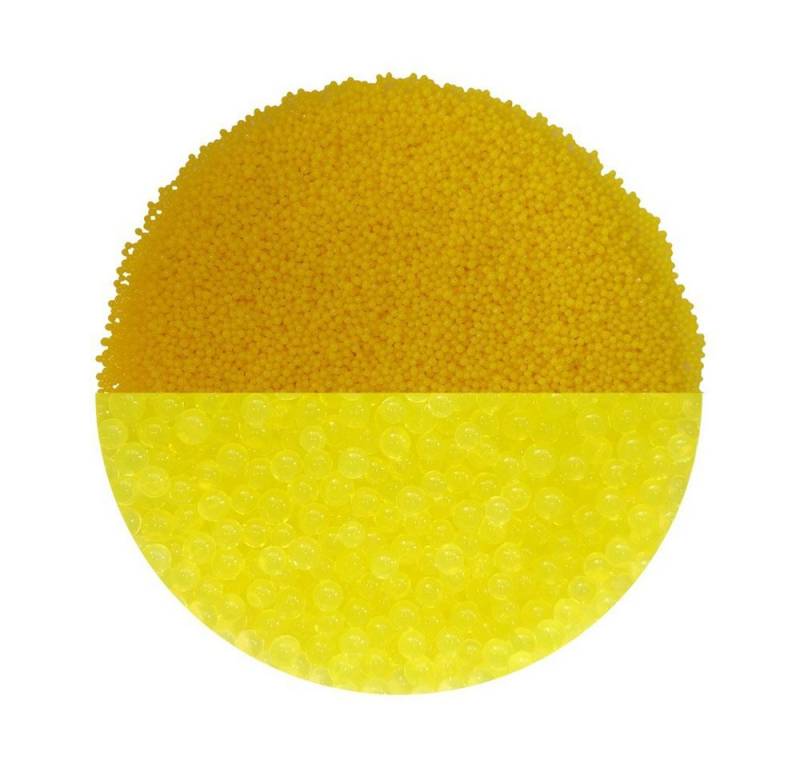 trendfinding Deko-Granulate 100 g Hydroperlen Deko Granulat, (1,5-2 mm, Gelb) von trendfinding