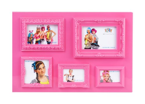 trendfinding Design Bilderrahmen Pink Ornament Rahmen Collage Hochformat und Querformat von trendfinding