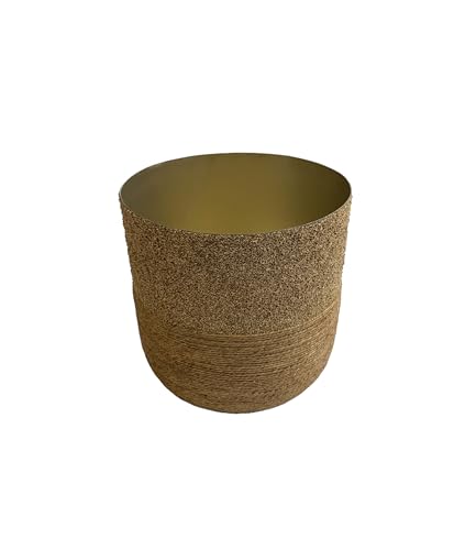 trendfleur Übertopf, Metall/Jute 13 x 13 cm beige-braun von trendfleur