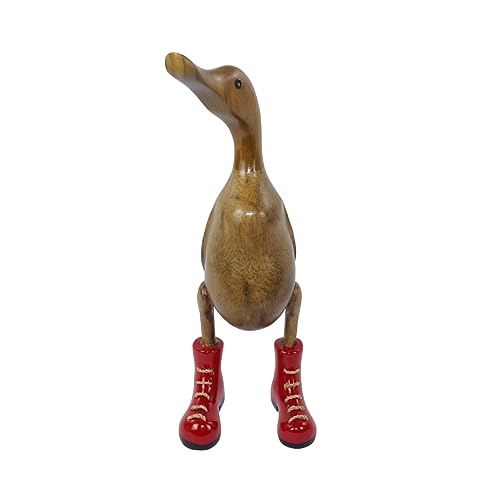 trendforge Dekortation Teakholz Ente Handmade Teakente Dekoartikel für Zuhause Geschenk hochwertig und einzigartig - ca. 33cm (Rot, M) trendforge Dekortation Teakholz Ente Handmade Teakente Dekoartikel für Zuhause Geschenk hochwertig und einzigartig - ca. 33cm (Rot, M) von trendforge