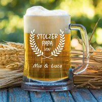 Geschenk Papa Bierkrug- Stolzer - Vatertag Geburtstag- Weihnachten von trendgravur