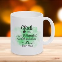 Namenstasse Für Den Patenonkel Glück Ist... Einen Wie Dich Zu Haben Mit Wunschnamen Geschenkidee Paten Namenstasse Für Den Patenonkel Glück Ist... Einen Wie Dich Zu Haben Mit Wunschnamen Geschenkidee Paten von trendgravur