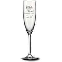 Personalisiertes Sektglas Glück Ist Eine Mama Wie Dich Zu Haben Mit Deinem Wunschnamen von trendgravur