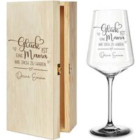 Weinglas Optional Mit Kiste Glück Ist Eine Mama Wie Dich Zu Haben Und Wunschnamen Geschenk Muttertag Geburtstag Weihnachten von trendgravur