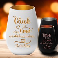 Windlicht Für Oma Glück Ist Eine Wie Dich Zu Haben Mit Deinem Wunschnamen Personalisiert Geschenk Muttertag - Geburtstag von trendgravur