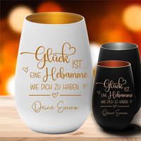 Windlicht Glück Ist Eine Hebamme Wie Dich Zu Haben Mit Deinem Wunschnamen Personalisiert Geschenk Für Hebammen von trendgravur