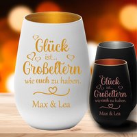 Windlicht Mit Gravur Glück Ist Großeltern Wie Euch Zu Haben Wunschnamen Personalisiert Geschenk Für Oma Und Opa - Enkelkinder von trendgravur