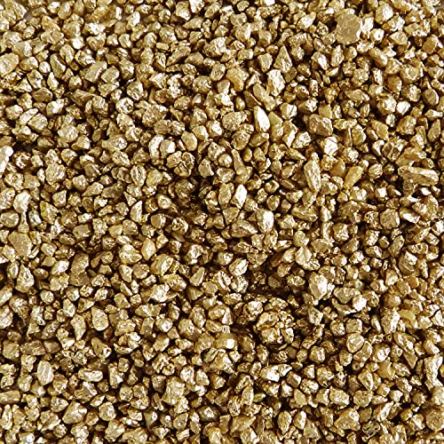 trendmarkt24 Deko Kies gelbgold 1000g | 1kg ca. 580 cm³ | Farbkies gelbgold Tischdeko | Dekokies von trendmarkt24