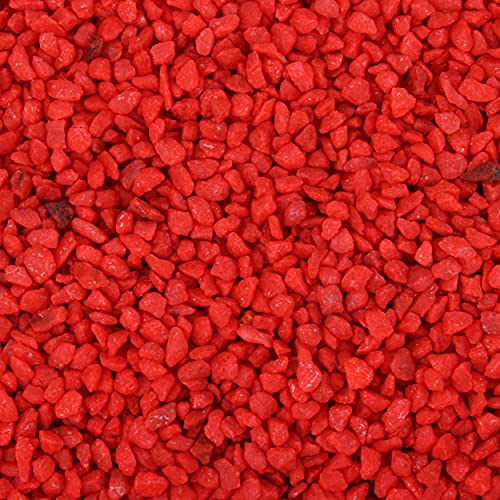 trendmarkt24 Deko Kies rot 1000g | 1kg ca. 580 cm³ | Farbkies rot Tischdeko | Dekokies von trendmarkt24