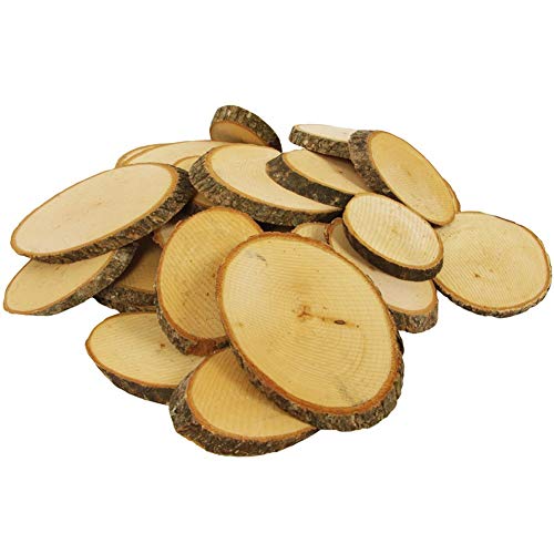 trendmarkt24 Naturholzscheiben Oval 1kg | Ø 6-10 cm und ca. 1 cm stark von trendmarkt24