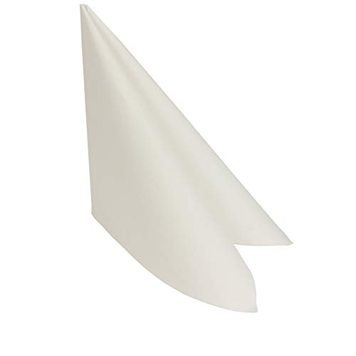 trendmarkt24 Premium-Servietten weiss Tissue 40x40cm groß 50 Stück hochwertige Qualität von trendmarkt24