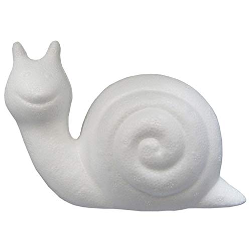 trendmarkt24 Stryporschnecke ca. 15 cm Styropor Tiere Ideal als Geschenk Schnecke Figuren von trendmarkt24