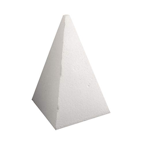 trendmarkt24 Styropor Pyramide ca. 15 cm groß (hoch) | 10 x 10 cm unten breit | 183615 von trendmarkt24