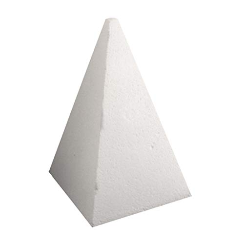 trendmarkt24 Styropor Pyramide ca. 20 cm groß (hoch) | 12 x 12 cm unten breit | 183620 von trendmarkt24