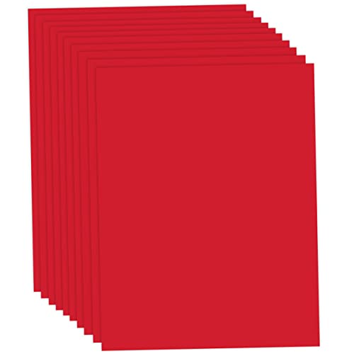 trendmarkt24 Tonkarton Rot 50 x 70 cm 10 Blatt 220g/m² Schulpapier Kindergartenpapier Bastelkarton von trendmarkt24