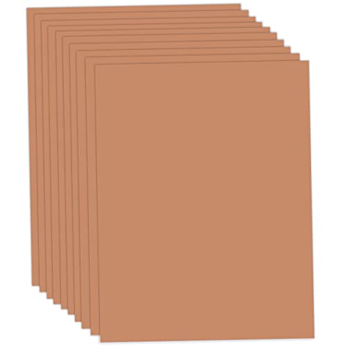 Tonpapier hellbraun 50 x 70cm | 130 g/m² Bastelpapier 10 Blatt Schulpapier basteln bemalen Kinder von trendmarkt24